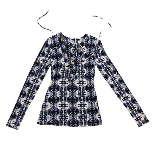 Free People Tops - V-neck lace up Free People Size S
